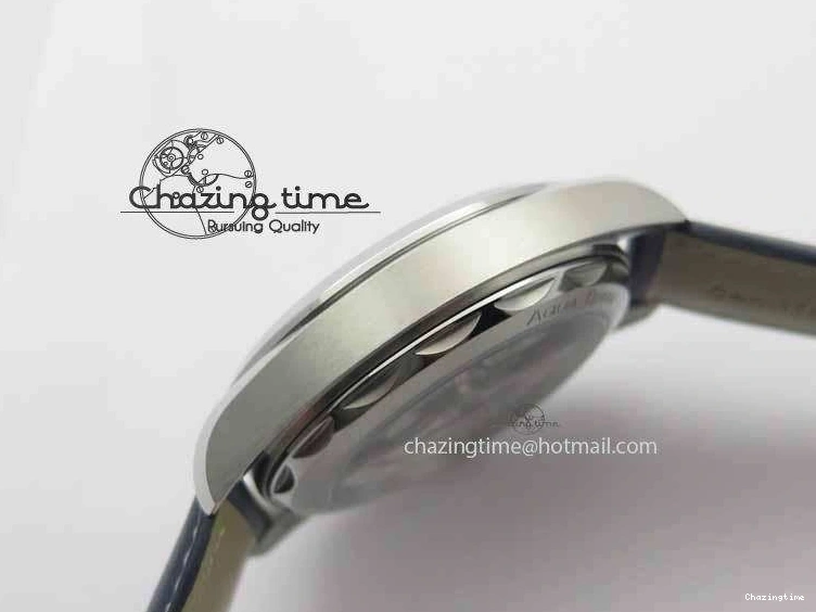 0126 Affordable 2017 Aqua Terra SS XF Best Edition Blue Textured Dial On Blue Leather Strap A 8159